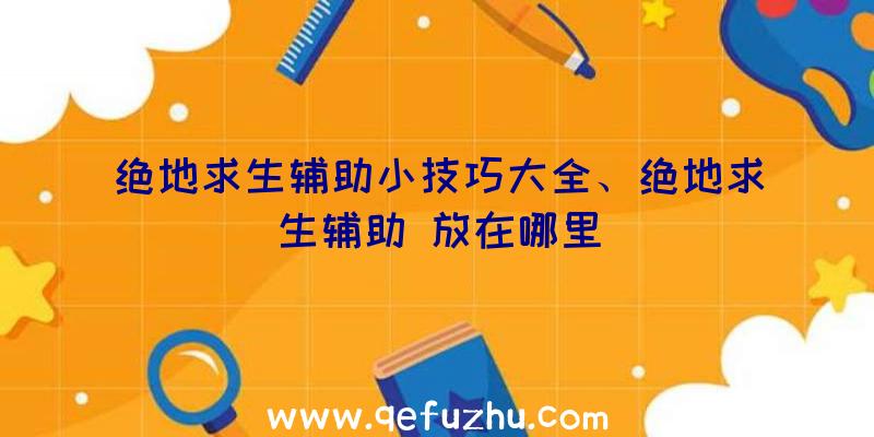 绝地求生辅助小技巧大全、绝地求生辅助