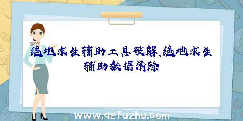 绝地求生辅助工具破解、绝地求生辅助数据清除