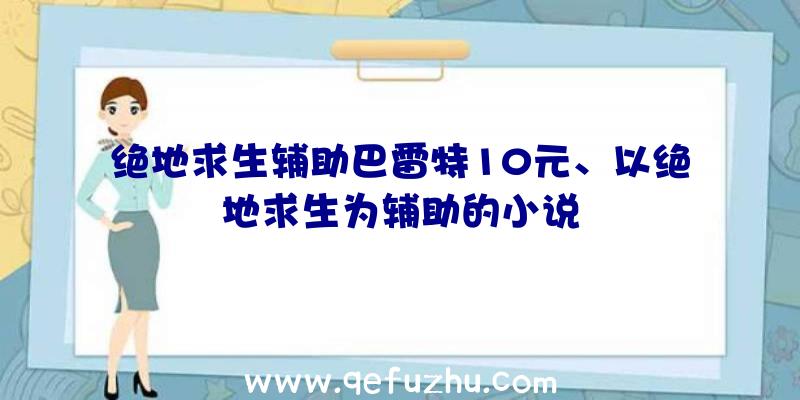 绝地求生辅助巴雷特10元、以绝地求生为辅助的小说