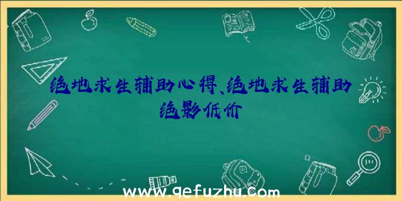 绝地求生辅助心得、绝地求生辅助绝影低价