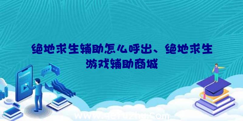 绝地求生辅助怎么呼出、绝地求生游戏辅助商城