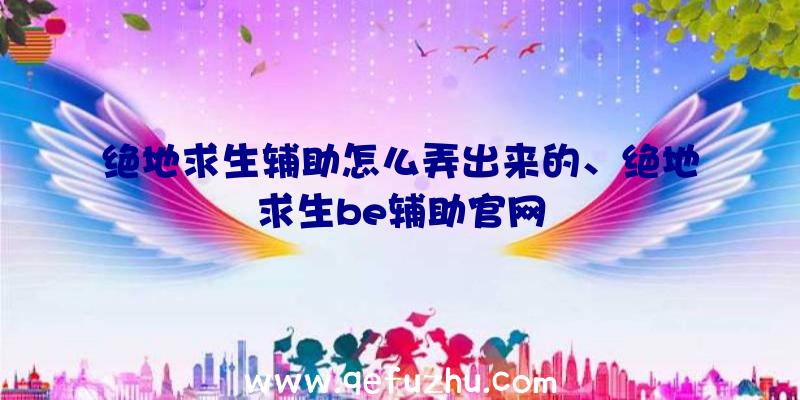 绝地求生辅助怎么弄出来的、绝地求生be辅助官网