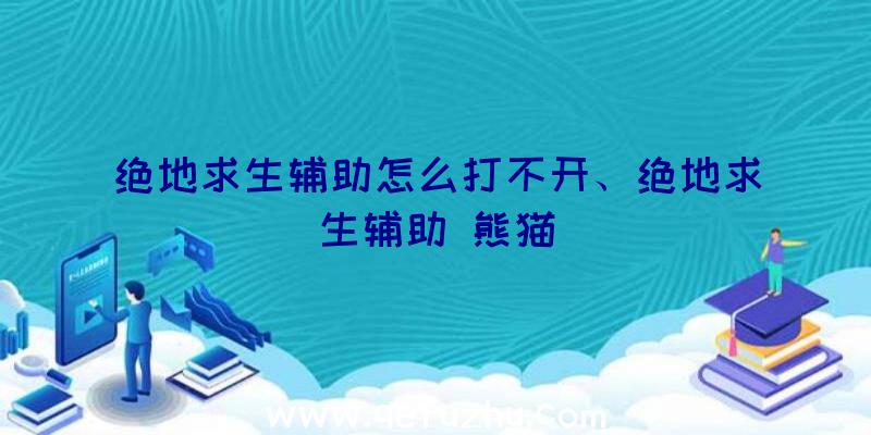 绝地求生辅助怎么打不开、绝地求生辅助