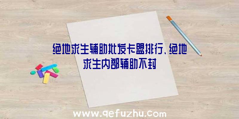 绝地求生辅助批发卡盟排行、绝地求生内部辅助不封