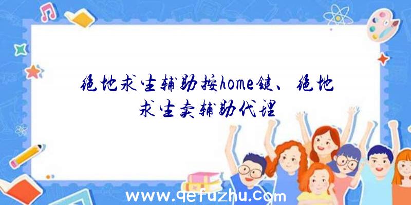 绝地求生辅助按home键、绝地求生卖辅助代理