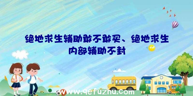 绝地求生辅助敢不敢买、绝地求生内部辅助不封