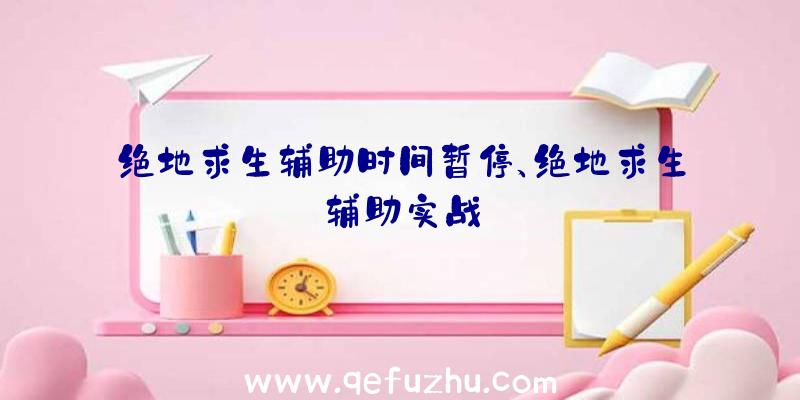 绝地求生辅助时间暂停、绝地求生辅助实战