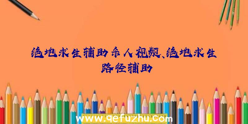 绝地求生辅助杀人视频、绝地求生