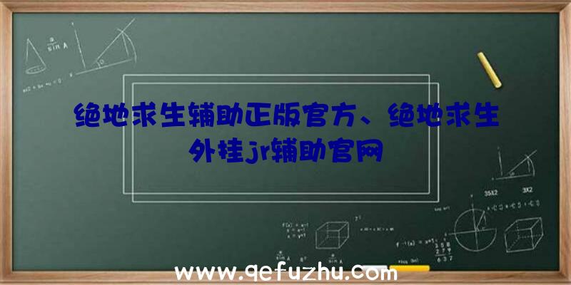 绝地求生辅助正版官方、绝地求生外挂jr辅助官网