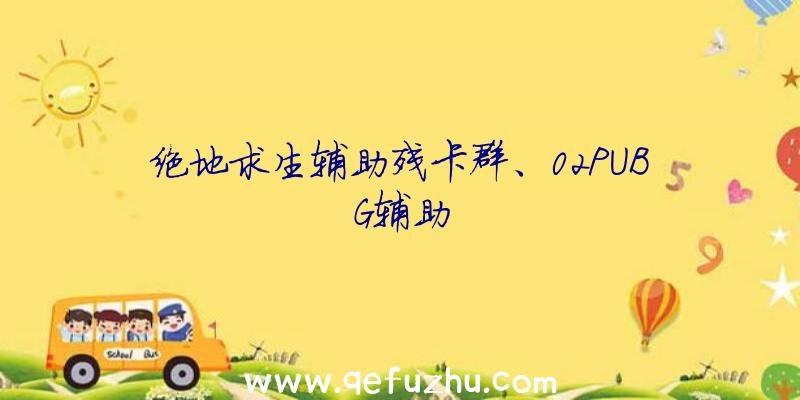 绝地求生辅助残卡群、02PUBG辅助