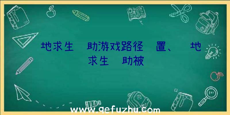 绝地求生辅助游戏路径设置、绝地求生辅助被骗