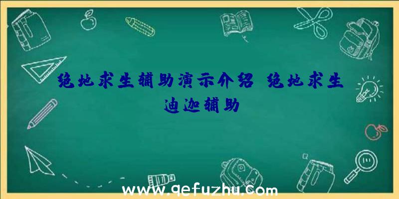 绝地求生辅助演示介绍、绝地求生迪迦辅助