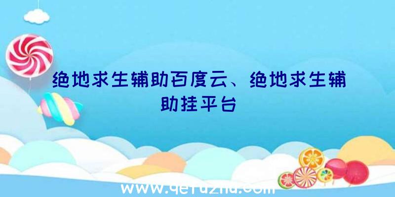 绝地求生辅助百度云、绝地求生辅助挂平台