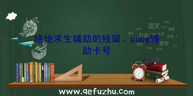 绝地求生辅助的残留、pubg辅助卡号