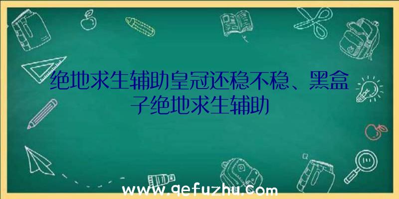 绝地求生辅助皇冠还稳不稳、黑盒子绝地求生辅助