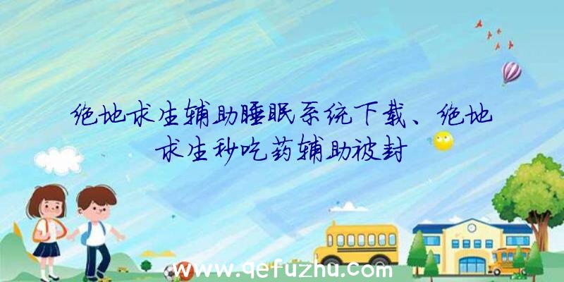 绝地求生辅助睡眠系统下载、绝地求生秒吃药辅助被封