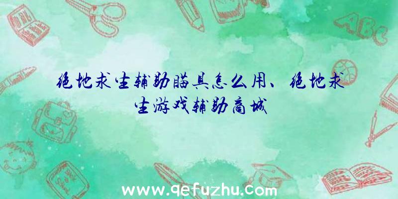 绝地求生辅助瞄具怎么用、绝地求生游戏辅助商城