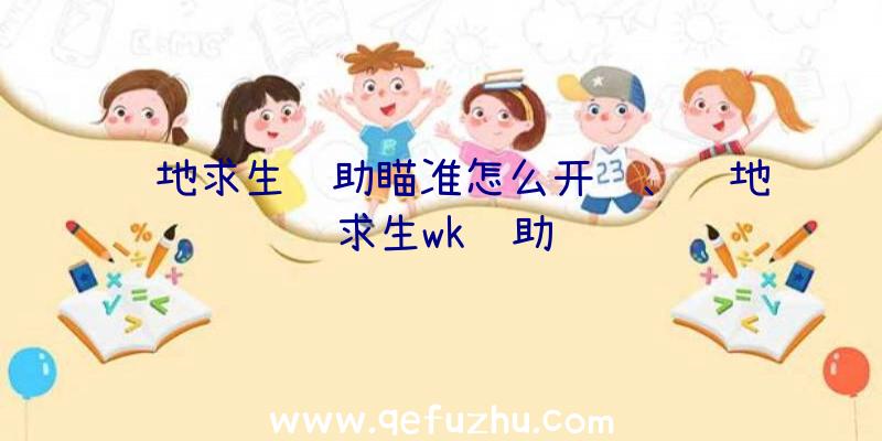 绝地求生辅助瞄准怎么开镜、绝地求生wk辅助