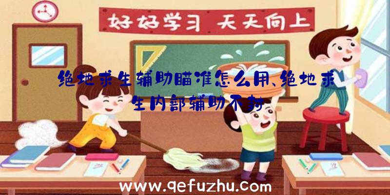 绝地求生辅助瞄准怎么用、绝地求生内部辅助不封