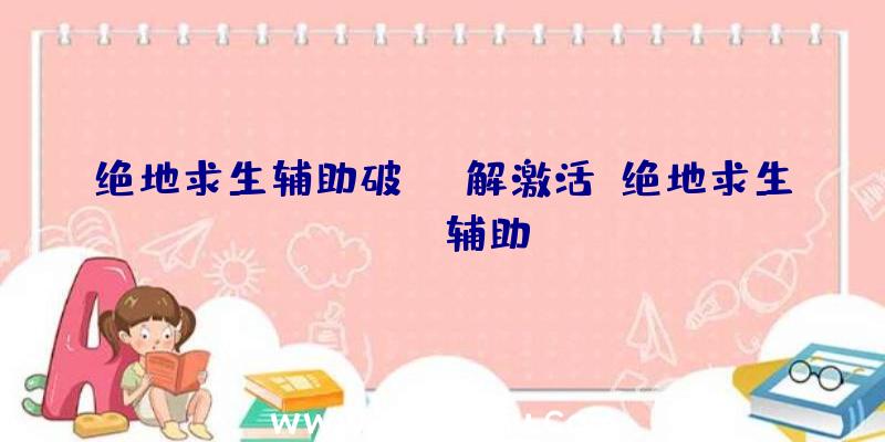 绝地求生辅助破解激活、绝地求生boss辅助