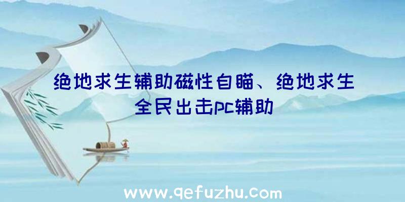 绝地求生辅助磁性自瞄、绝地求生全民出击pc辅助