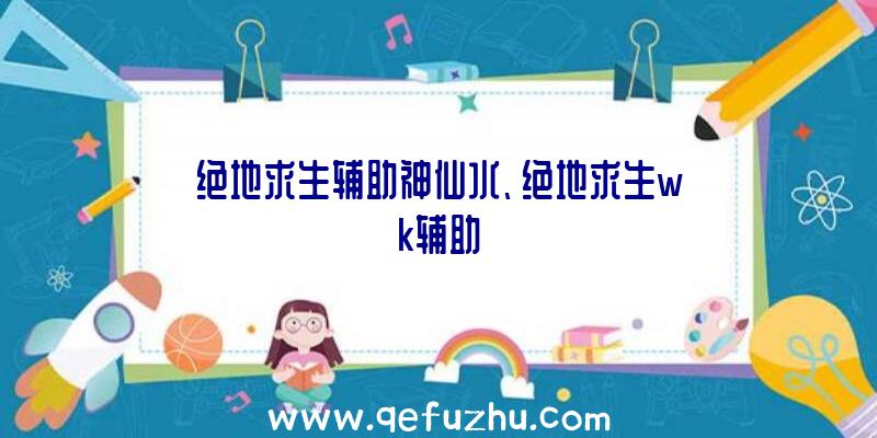 绝地求生辅助神仙水、绝地求生wk辅助