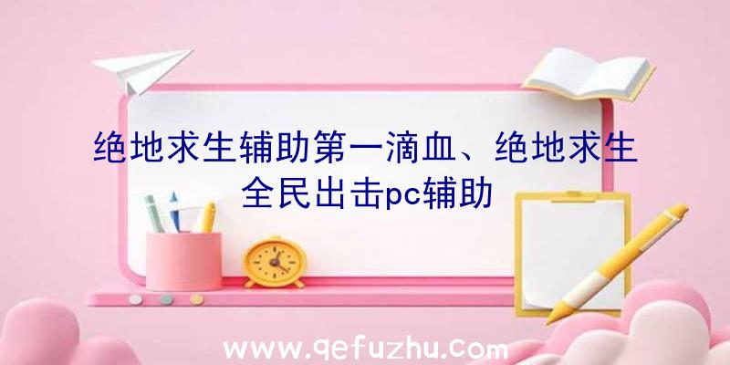 绝地求生辅助第一滴血、绝地求生全民出击pc辅助