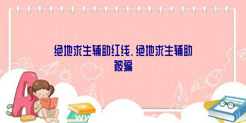 绝地求生辅助红线、绝地求生辅助被骗