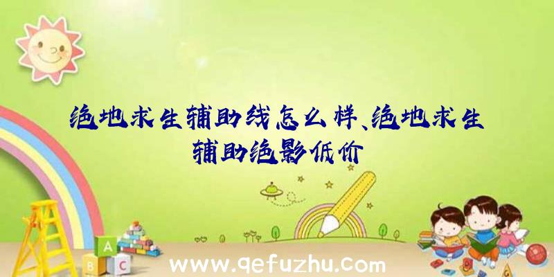 绝地求生辅助线怎么样、绝地求生辅助绝影低价