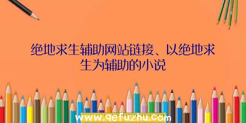 绝地求生辅助网站链接、以绝地求生为辅助的小说