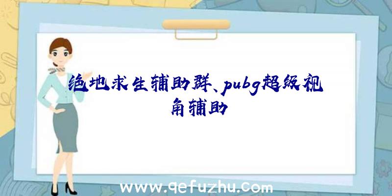 绝地求生辅助群、pubg超级视角辅助