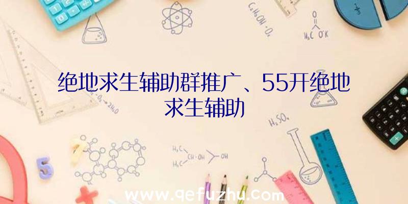 绝地求生辅助群推广、55开绝地求生辅助