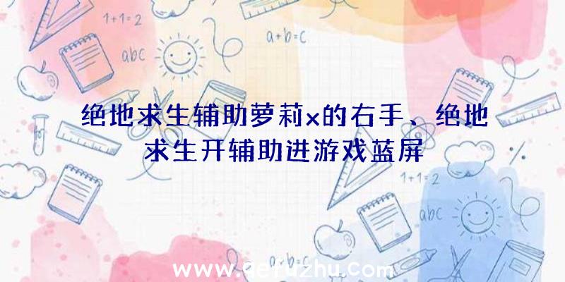 绝地求生辅助萝莉x的右手、绝地求生开辅助进游戏蓝屏