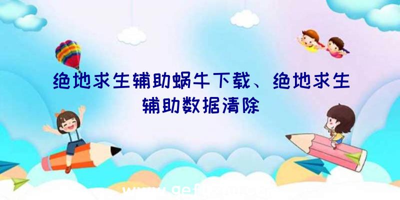 绝地求生辅助蜗牛下载、绝地求生辅助数据清除