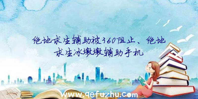 绝地求生辅助被360阻止、绝地求生冰墩墩辅助手机