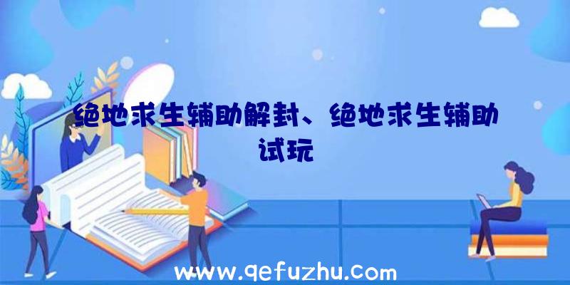 绝地求生辅助解封、绝地求生辅助试玩