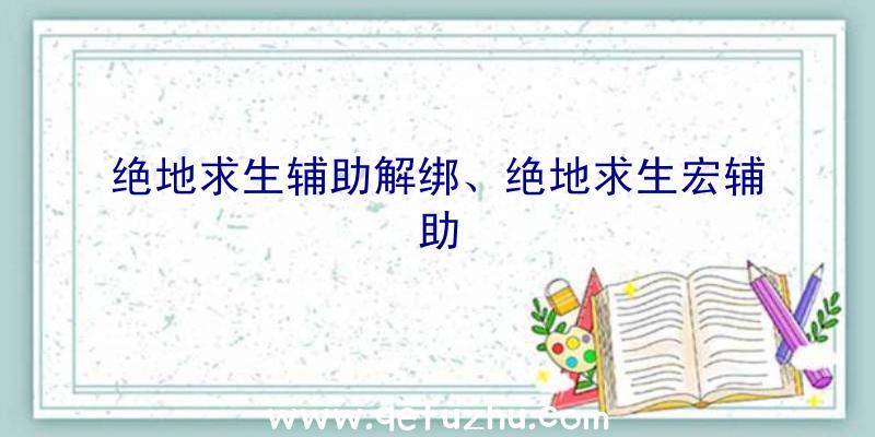 绝地求生辅助解绑、绝地求生宏辅助