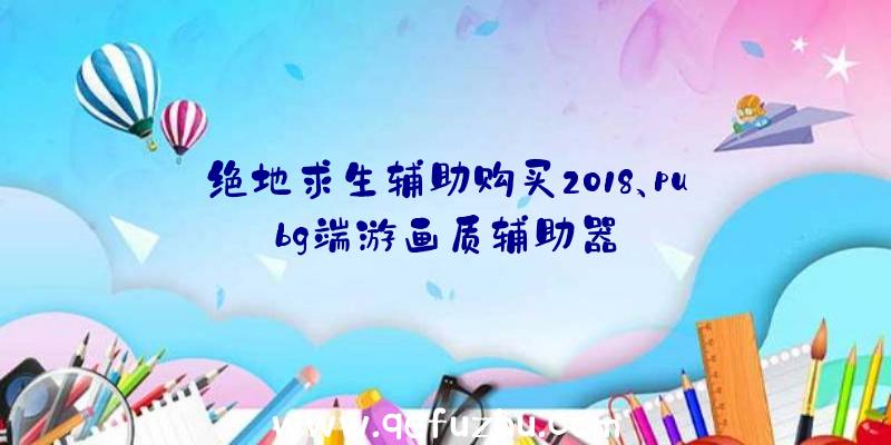 绝地求生辅助购买2018、pubg端游画质辅助器