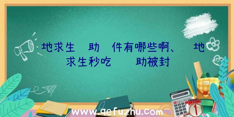 绝地求生辅助软件有哪些啊、绝地求生秒吃药辅助被封