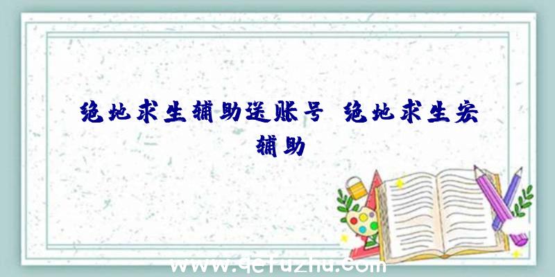 绝地求生辅助送账号、绝地求生宏辅助