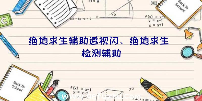 绝地求生辅助透视闪、绝地求生