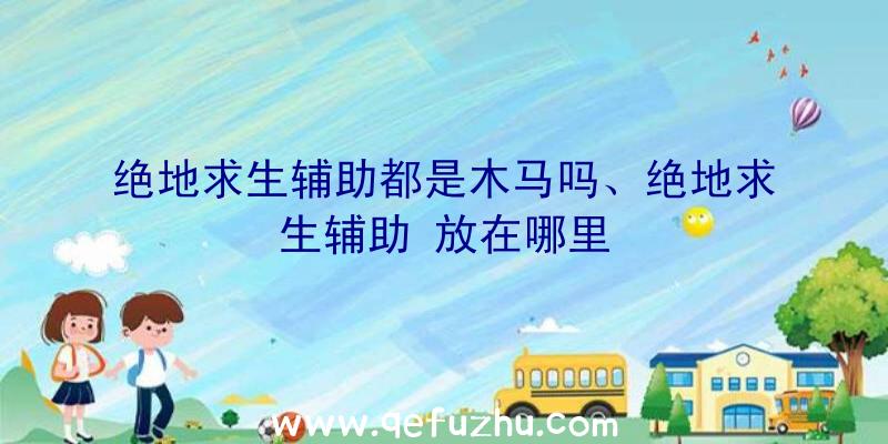 绝地求生辅助都是木马吗、绝地求生辅助