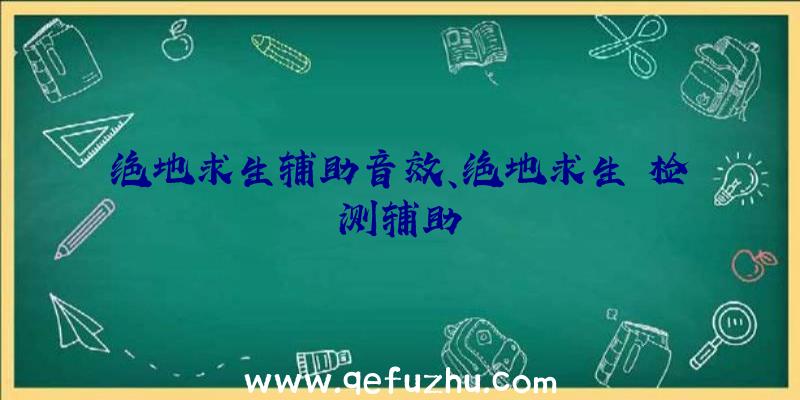 绝地求生辅助音效、绝地求生