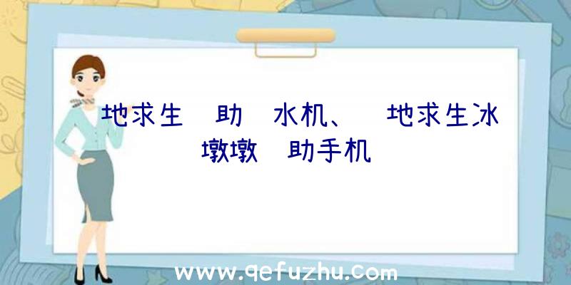 绝地求生辅助饮水机、绝地求生冰墩墩辅助手机