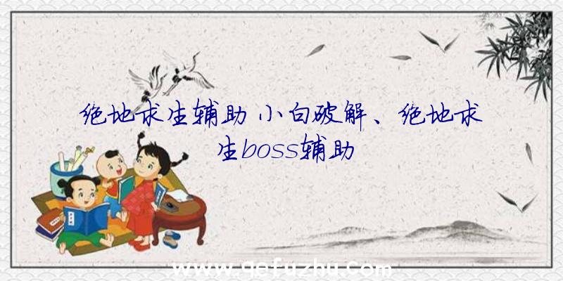 绝地求生辅助+小白破解、绝地求生boss辅助