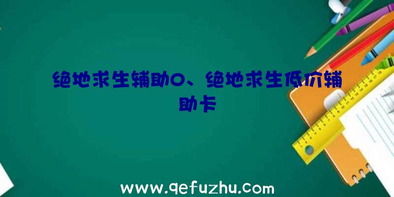 绝地求生辅助0、绝地求生低价辅助卡