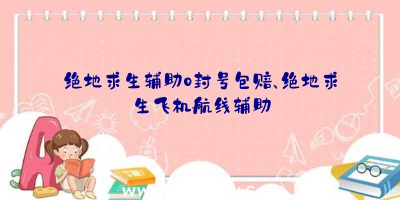 绝地求生辅助0封号包赔、绝地求生飞机航线辅助