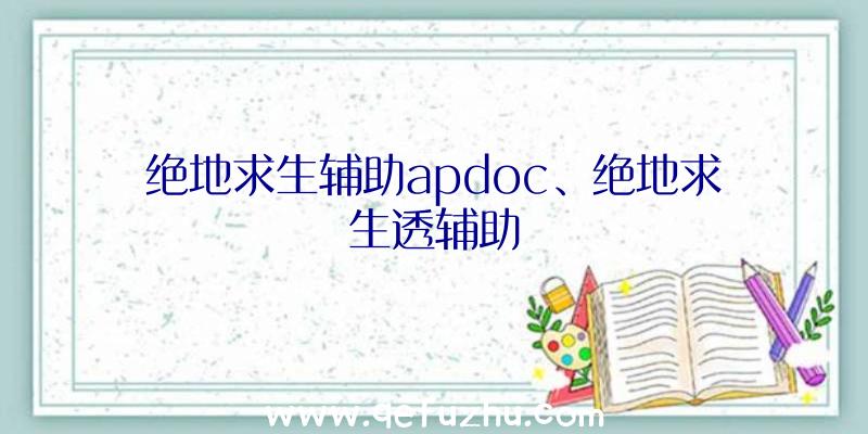 绝地求生辅助apdoc、绝地求生透辅助