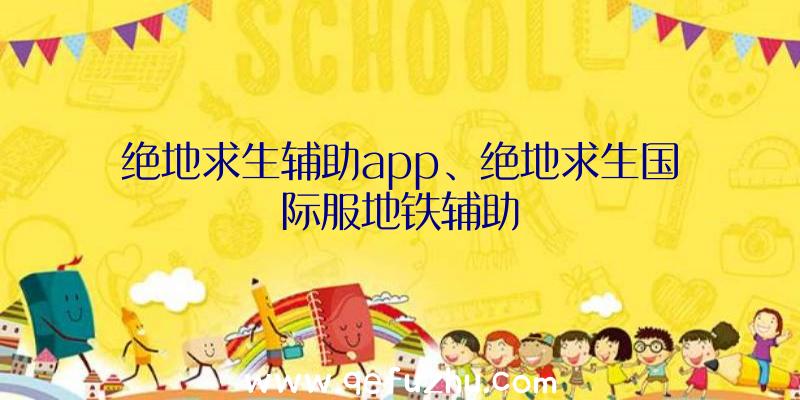 绝地求生辅助app、绝地求生国际服地铁辅助