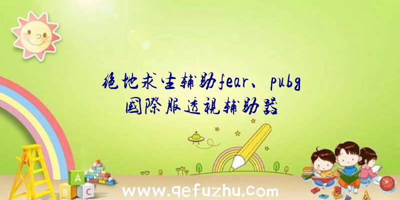 绝地求生辅助fear、pubg国际服透视辅助器